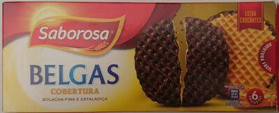 Belgian style cookies covered in chocolate